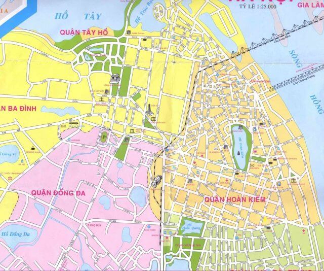 Bản đồ giao thông thành phố Hà Nội 1 Mua bán bản đồ