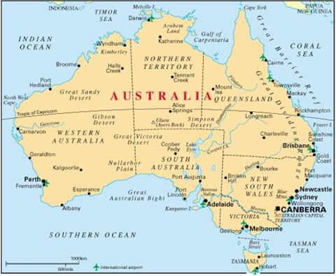Bản đồ hành chính Australia: Đi sâu khám phá bản đồ hành chính Australia, nơi hiển thị tất cả các bang, thành phố và khu vực phục vụ cho các hoạt động kinh doanh và thăm dò khám phá.