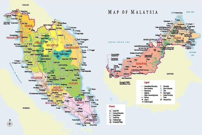 ban do nuoc malaysia