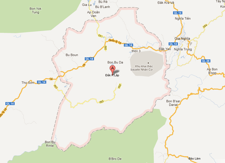 Bản đồ hành chính huyện dakrlap