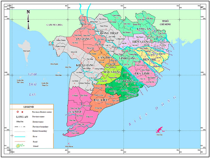 Bản đồ Hành chính Việt Nam và 63 tỉnh thành khổ lớn