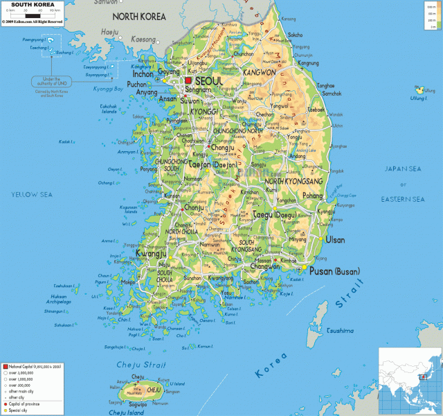 Mua Bản đồ đất nước Hàn Quốc Ở Đâu