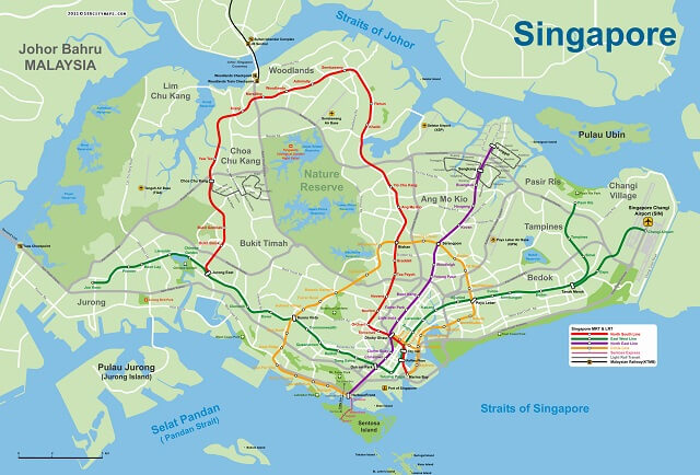 mua bản đồ nước Singapore