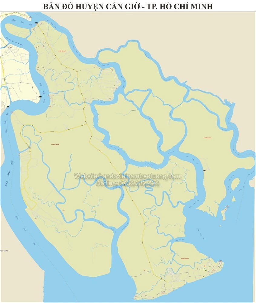 Bản Đồ Huyện Cần Giờ Thành Phố Hồ Chí Minh
