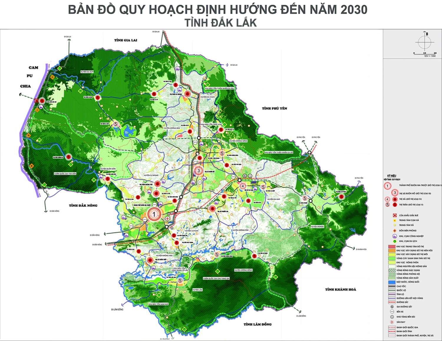 Bản Đồ Quy Hoạch Huyện Buôn Đôn Tỉnh Đắk Lắk Đến Năm 2030