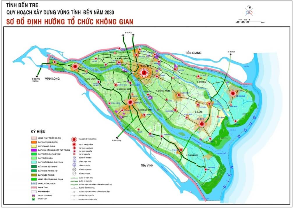 Bản Đồ Quy Hoạch Huyện Chợ Lách Tỉnh Bến Tre Đến Năm 2030