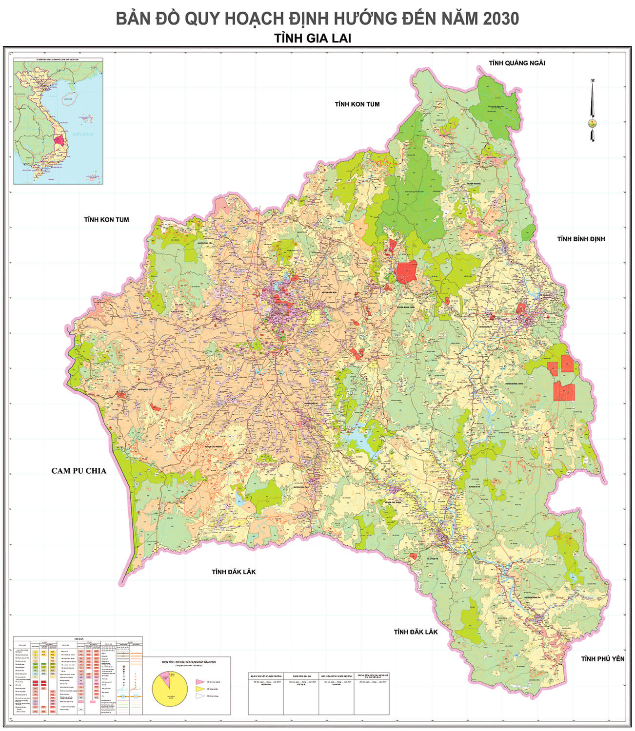 Bản Đồ Quy Hoạch Huyện Kbang Tỉnh Gia Lai Đến Năm 2030