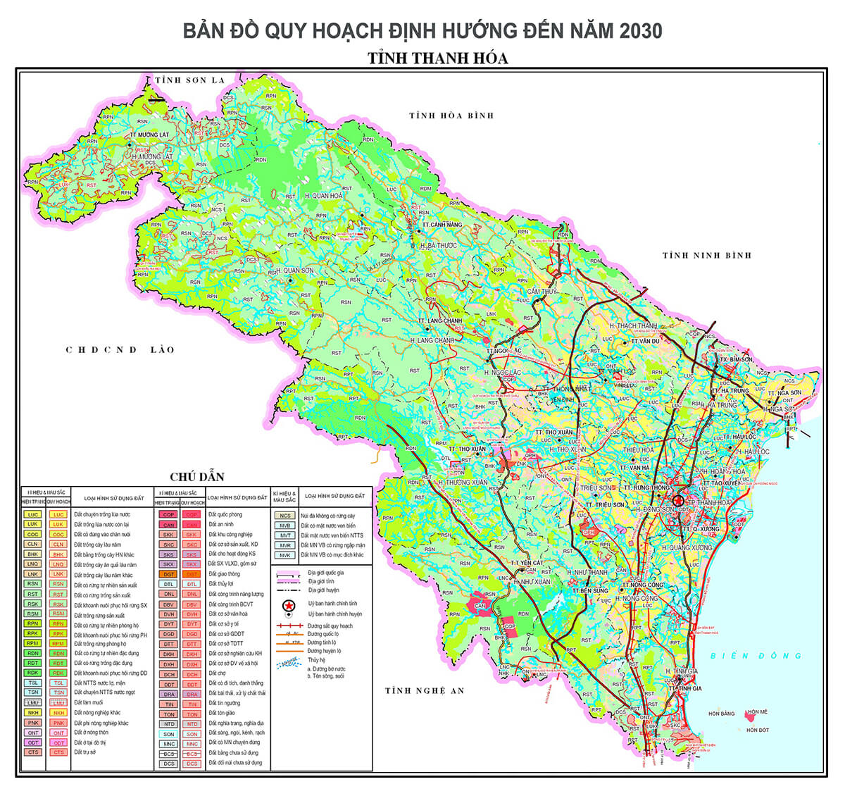 Bản Đồ Quy Hoạch Huyện Thạch Thành Tỉnh Thanh Hóa Đến Năm 2030