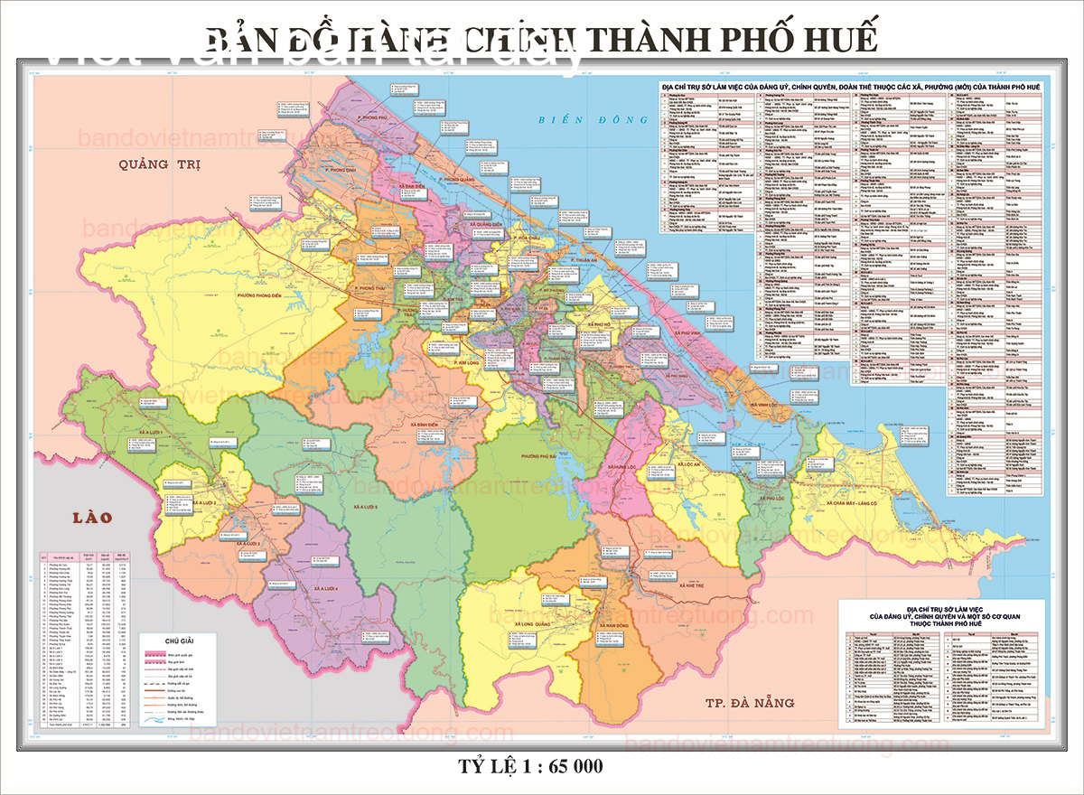 Bản Đồ Thành Phố Huế Sau Sáp Nhập