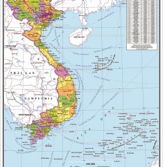 Bản Đồ Việt Nam 34 Tỉnh Thành Mẫu 3