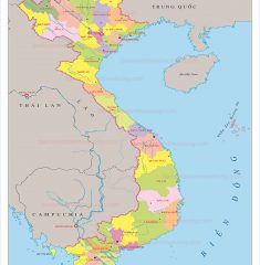 Bản Đồ Việt Nam 34 Tỉnh Thành Mẫu 5
