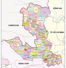 Bản Đồ Tỉnh Tây Ninh Sau Sáp Nhập