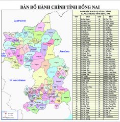 Bản Đồ Tỉnh Đồng Nai Mới Nhất Sau Sáp Nhập