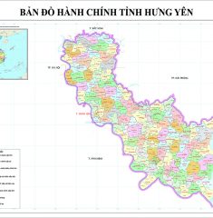 Bản Đồ Tỉnh Hưng Yên Mới Nhất Sau Sáp Nhập